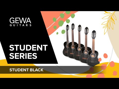 GEWA Klassische Gitarre Student schwarz - 1/2 Größe schwarz