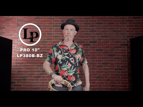 Latin Percussion Tambourine Pro 10 in Double Row - LP380B-BR (LP380B-BR)