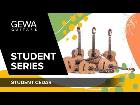 GEWA E-Akustik klassische Gitarren Student Zeder - E-Akustik black