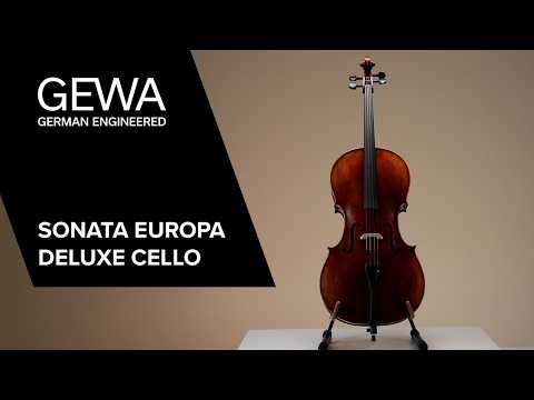 GEWA Sonata Europa Deluxe cello 4/4, eingerichtet, Massaranduba-Bogen, Tasche