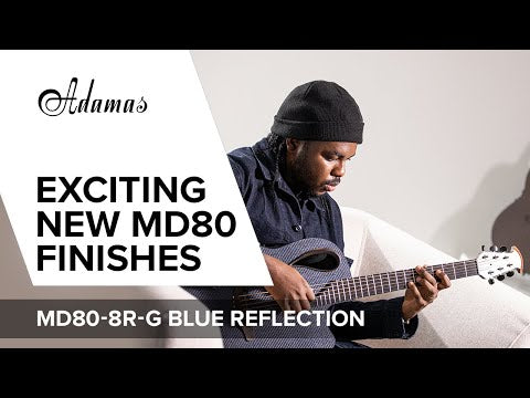 Adamas E-Akustik Gitarren Adamas MD80-NWT Mid-Depth Contour Cutaway - NWT Blue Reflection (MD80-8R-G)
