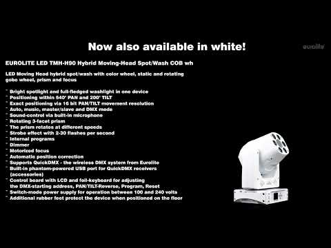 EUROLITE LED TMH-H90 Hybrid Moving Head Spot/Wash COB wh