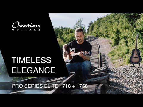 Ovation E-Akustik Gitarren Pro Series Elite Deep Bowl Non-Cutaway - Sunburst (1718-1-G)