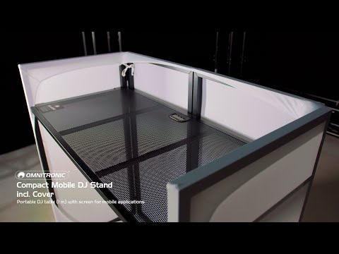 OMNITRONIC Kompakter mobiler DJ-Ständer inkl. Cover