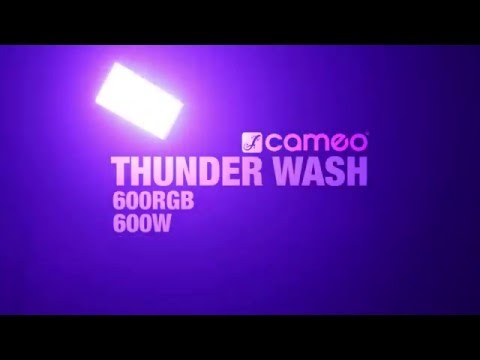 Cameo THUNDER® WASH 600 W - 3-in-1 Strobe-, Blinder- und Wash-Licht 648 x 0,2 W weißes Licht