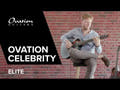 Ovation E-Akustik-Gitarren Celebrity Elite Mid Cutaway - Reverse Blue Burst (CE44-RBB-G)