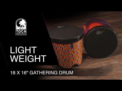 Toca Gathering Drum Freestyle II - Kente Cloth (TSSGD-18KT-SLP)