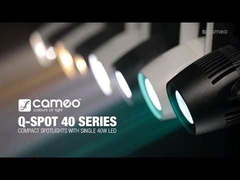 Cameo Q-SPOT 40 TW - Kompakt spot med 40 W justerbar hvid LED, udført i sort
