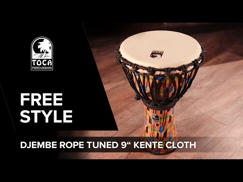 Toca Djembe Freestyle Rope Tuned - African Sunset (SFDJ-9AFS)