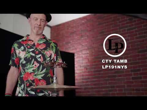 Latin Percussion Tamburin City Hi-Hat Jingle Ring - Doppelreihe (LP191NYD)
