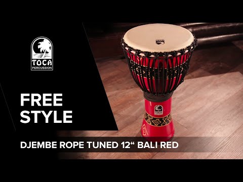 Toca Djembe Freestyle Rope Tuned - African Sunset (SFDJ-12AFS)