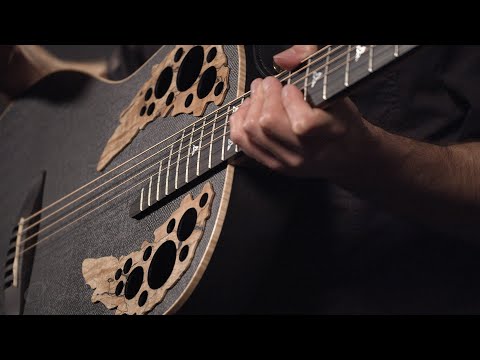 Adamas E-Akustik Gitarren ADAMAS U581T-FM Mid-Depth Non-Cutaway - Black Satin Copper Metal Flake (U581T-FM-G)