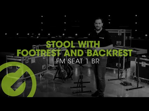 Gravity FM SEAT1 BR - Højdejusterbar skammel med fod- og ryglæn