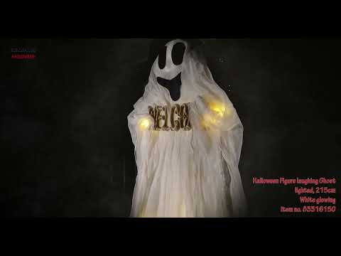 Halloween-Figur lachender Geist mit Licht, 200 cm