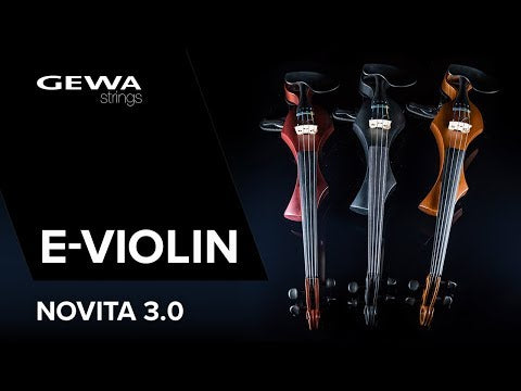 GEWA E-Geigen Novita 3.0 - Black (mit Wittner Schulterstütze)