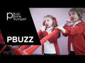 pBuzz rot, Anfängerinstrument aus Kunststoff mit Zug