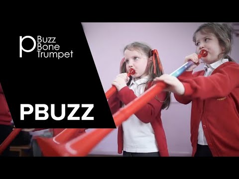 pBuzz rot, Anfängerinstrument aus Kunststoff mit Zug