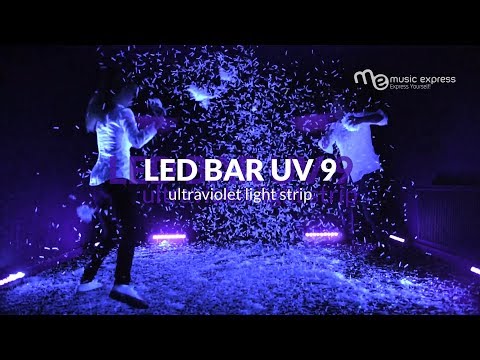LIGHT4ME LED BAR UV 9 + WEISS professionelle Lichtdekoration 9x3W
