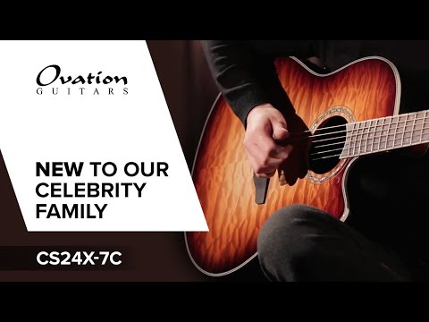 Ovation E-Acoustic Gitarren Celebrity Standard Plus Mid Cutaway - Cognac Burst Gloss (CS24X-7C-G)