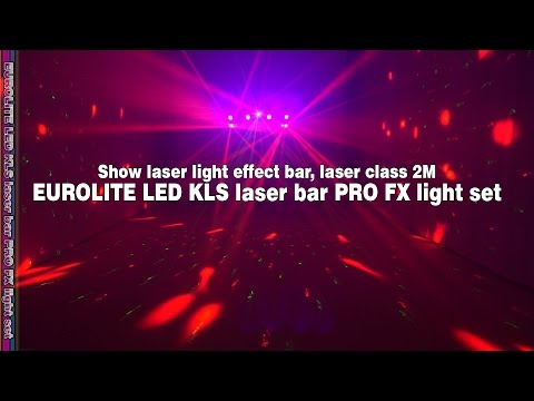 Eurolite 2x LED KLS Laserleiste PRO + Easy Show + 2x M-4 Stativ