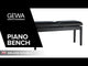 GEWA Klavierbank Deluxe Doppel - Black hochglanz