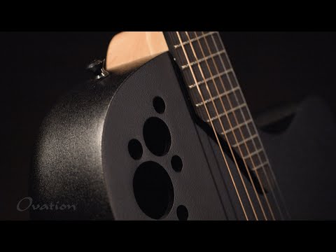 Ovation E-Akustik Gitarren Elite TX Deep Contour Cutaway - Black Textured (2078TX-5-G)
