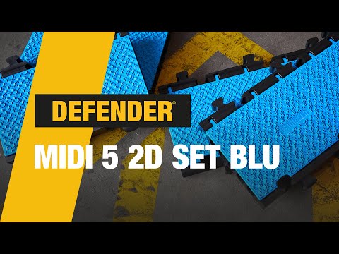 Defender MIDI 5 2D SET BLU - Modulares System, 5 Kanäle | SET blau | rollstuhlgerechter Übergang | Höhe 5,4 cm
