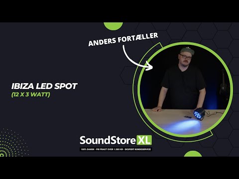 LED Spot Multicolor m. Fernbedienung (12x3W)