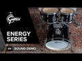 Gretsch Energy trommesæt 22", Black, med Paiste 101 (3 bækkener)