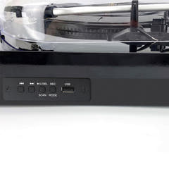 AIWA LPS-25 Pladespiller – Bluetooth, USB & FM, sort
