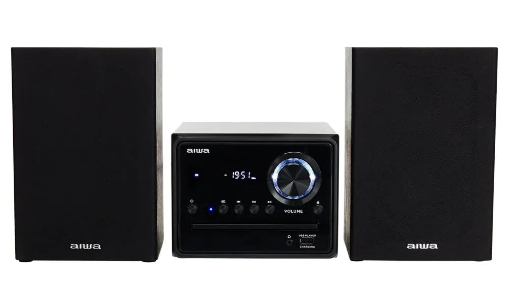 AIWA MCBT-350 Micro-Hi-Fi-Anlage 20 W mit Bluetooth, CD, FM und USB
