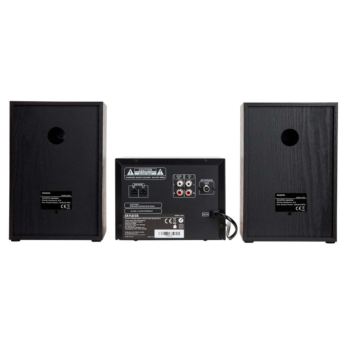 AIWA MCBT-350 Micro-Hi-Fi-Anlage 20 W mit Bluetooth, CD, FM und USB