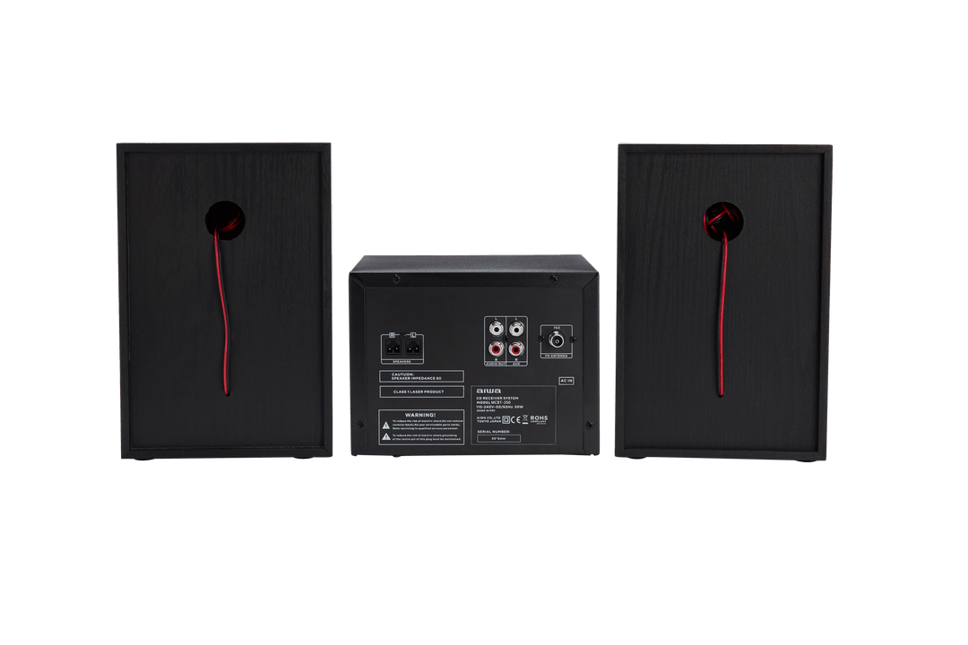 AIWA MCBT-350 Micro-Hi-Fi-Anlage 20 W mit Bluetooth, CD, FM und USB