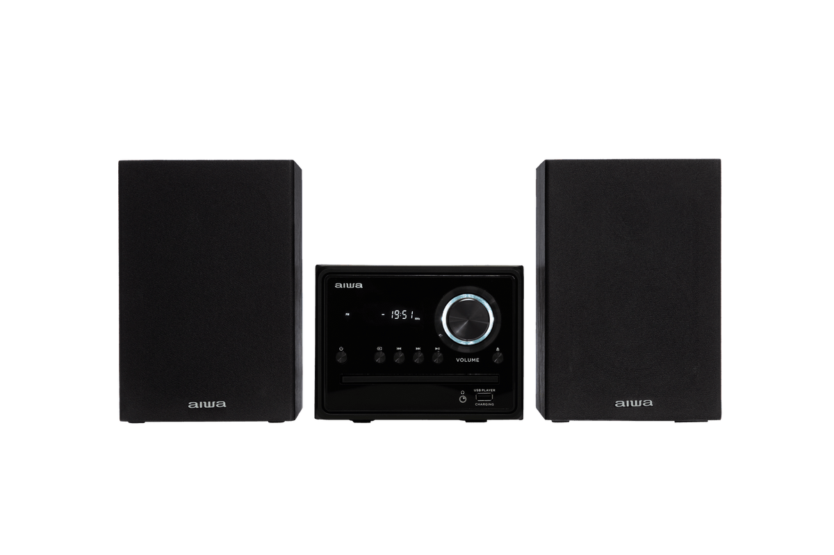 AIWA MCBT-350 Micro-Hi-Fi-Anlage 20 W mit Bluetooth, CD, FM und USB