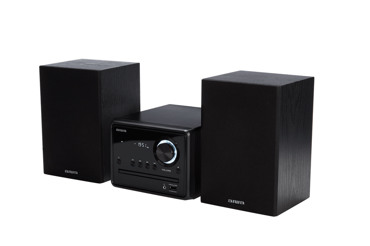 AIWA MCBT-350 Micro-Hi-Fi-Anlage 20 W mit Bluetooth, CD, FM und USB