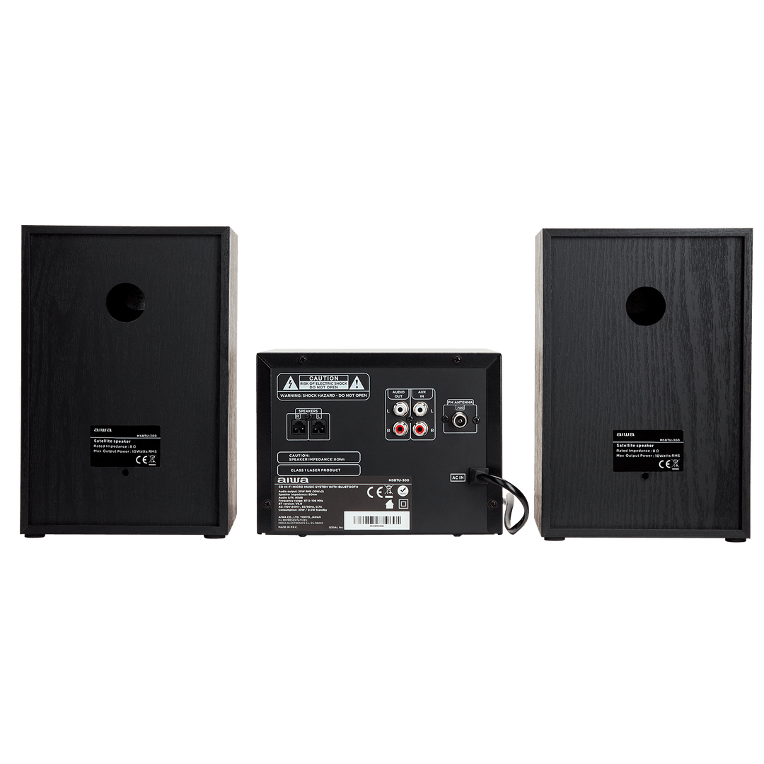 AIWA MCBT-350 Micro-Hi-Fi-Anlage 20 W mit Bluetooth, CD, FM und USB