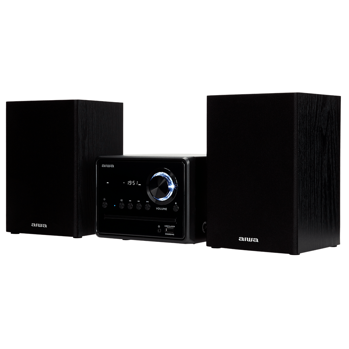 AIWA MCBT-350 Micro-Hi-Fi-Anlage 20 W mit Bluetooth, CD, FM und USB