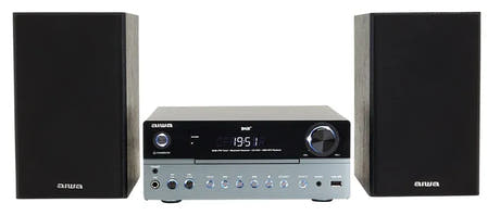 AIWA MCBT-750 Micro-Hi-Fi-Anlage 50 W mit Bluetooth, DAB+, CD und USB