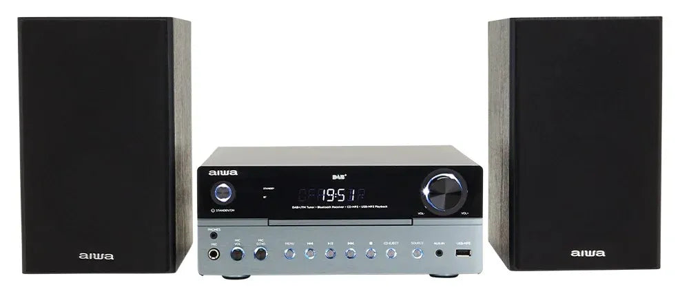 AIWA MCBT-750 Micro-Hi-Fi-Anlage 50 W mit Bluetooth, DAB+, CD und USB