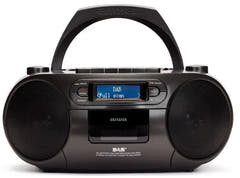 AIWA RC-300 Boombox mit CD, Kassette, DAB+, Bluetooth und USB, Schwarz