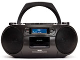 AIWA RC-300 Boombox mit CD, Kassette, DAB+, Bluetooth und USB, Schwarz
