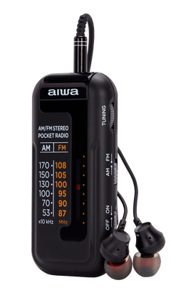 Aiwa RM-10BK tragbares Radio, Schwarz
