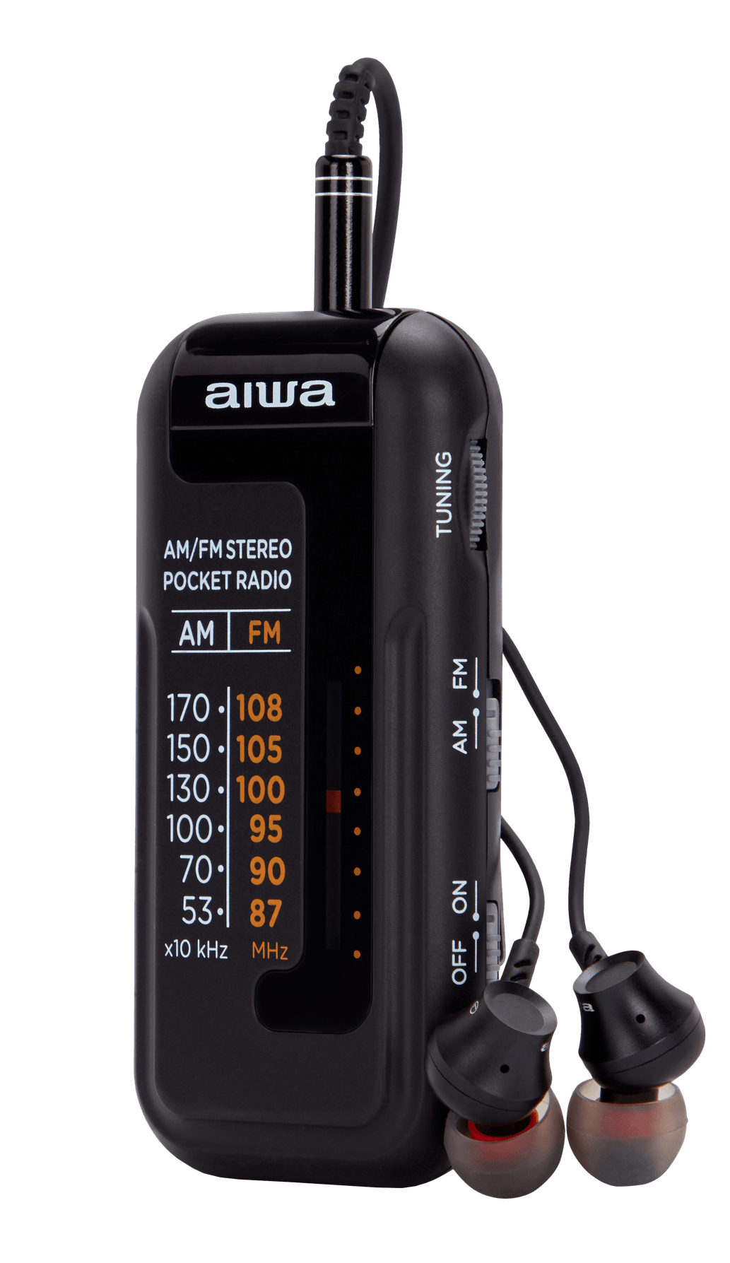 Aiwa RM-10BK tragbares Radio, Schwarz