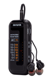 Aiwa RM-10BK tragbares Radio, Schwarz