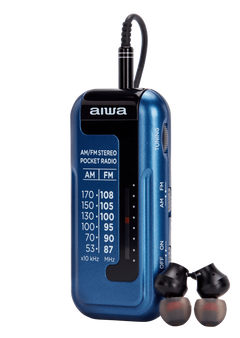 Aiwa RM-10BL tragbares Radio, Blau