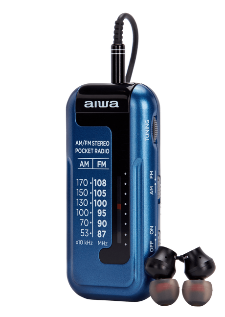 Aiwa RM-10BL tragbares Radio, Blau