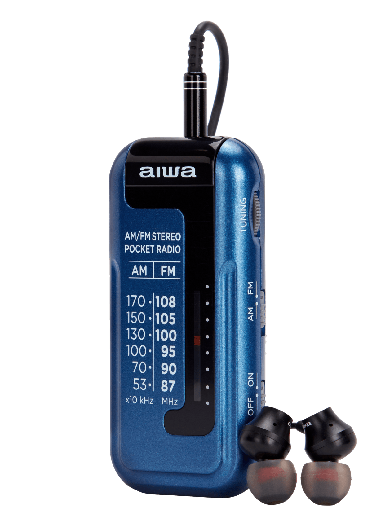 Aiwa RM-10BL tragbares Radio, Blau
