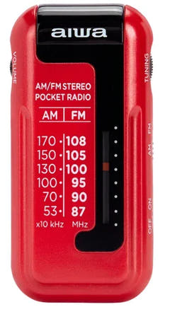 Aiwa RM-10RD tragbares Radio, Rot