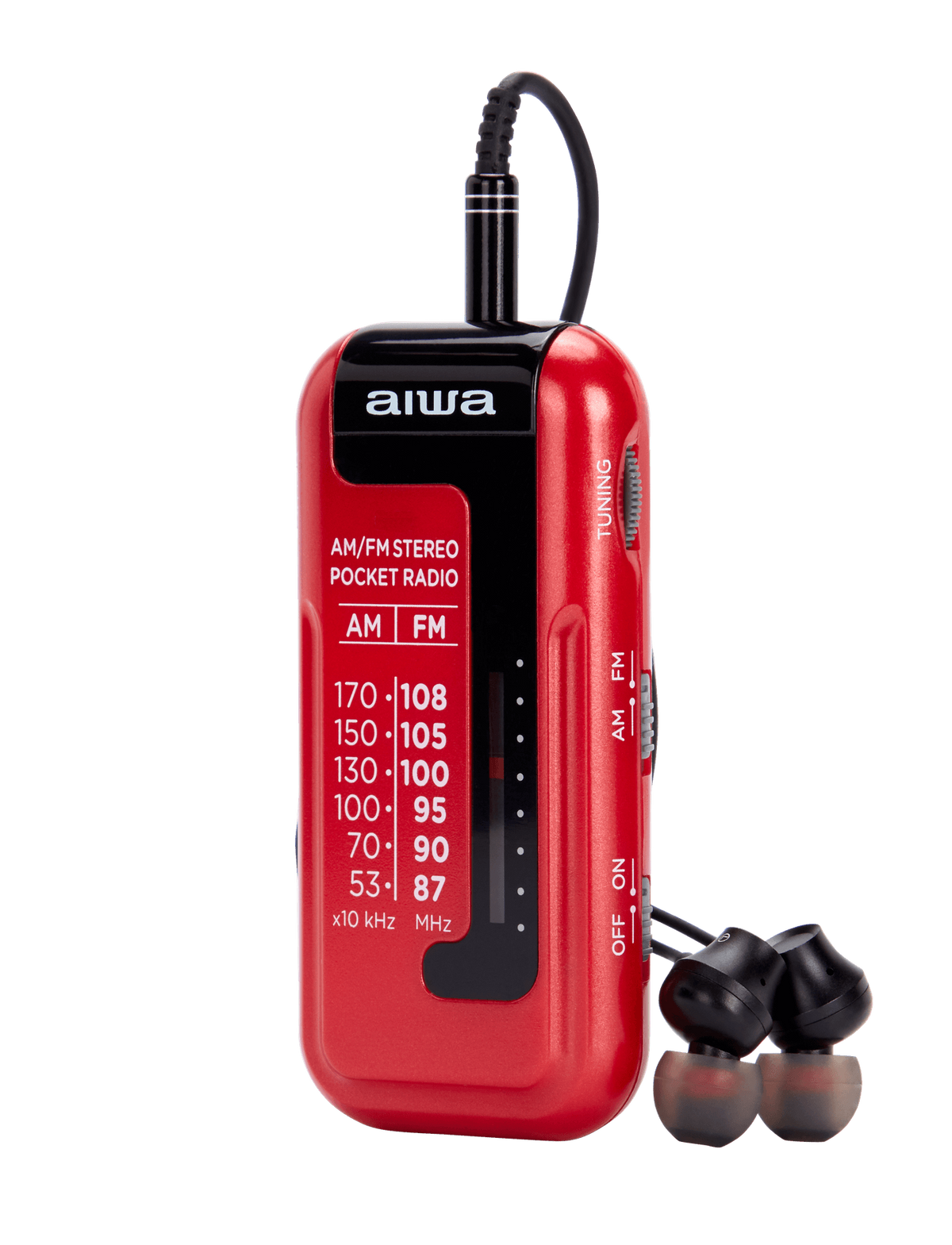 Aiwa RM-10RD tragbares Radio, Rot