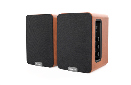 AIWA SPA-200 Aktive Bluetooth-Lautsprecher, braun